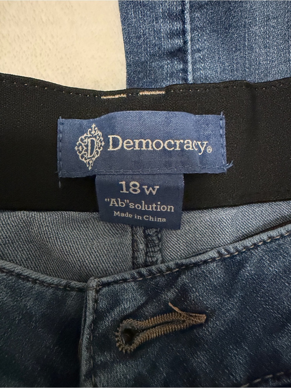 Democracy Absolution Straight Leg Washed Blue Jeans - Picture 2 of 3
